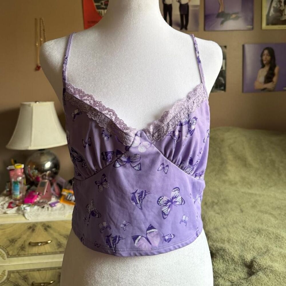 purple butterfly sour cami